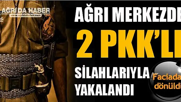 Ağrı'da Eylem Hazırlığındaki 2 PKK'lı Silahları İle Yakalandı