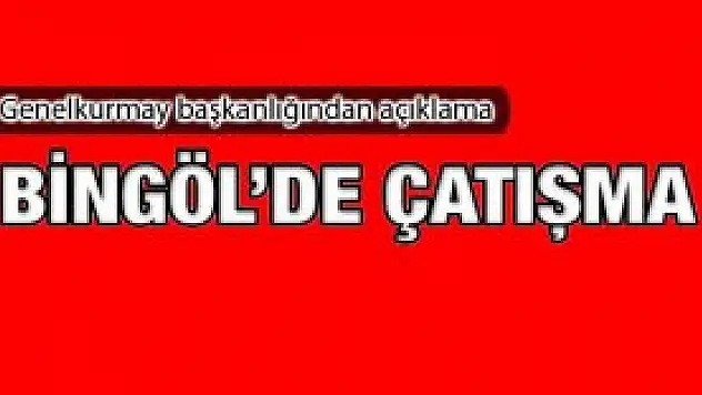 Bingöl'de teröristler ile güvenlik güçleri arasında çatışma