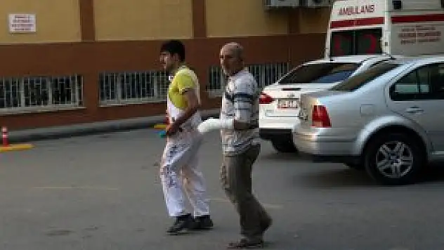 Acemi kasaplar hastanelik oldu