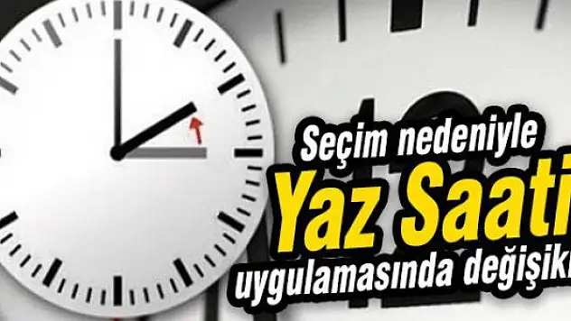 Sondakika! Yaz Saatinin Sona Ereceği Tarih Ertelendi