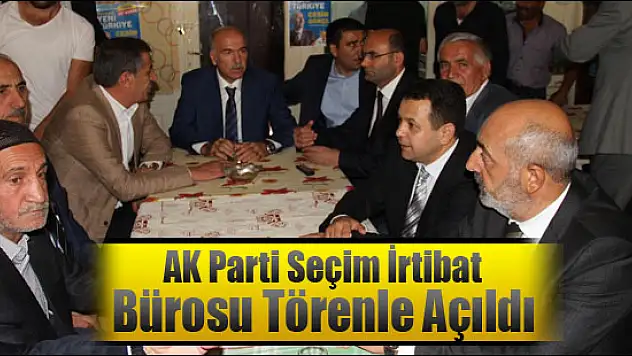 AK Parti Ağrı İl Başkanlığının seçim irtibat bürosu törenle açıldı.