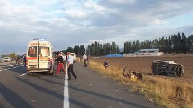 Erzurum'da trafik kazası çok sayıda yaralı