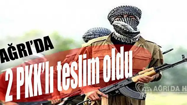 Ağrı'da 2 PKK Teslim Oldu