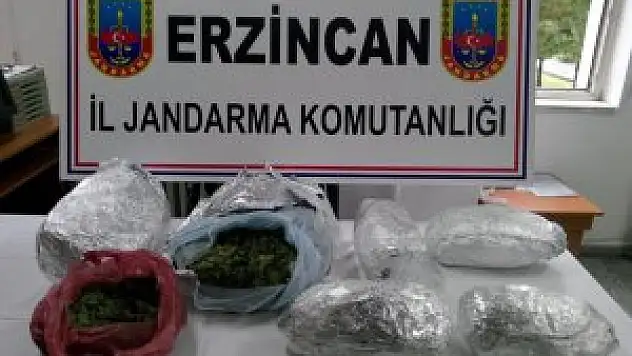 Erzincan'da uyuşturucu ve kaçak sigara