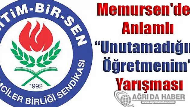 Memursen'den Anlamlı 'Unutamadığım Öğretmenim' Yarışması