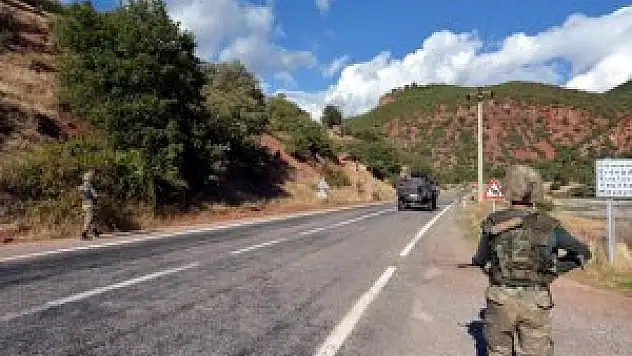 Tunceli karayolunda terör operasyonu