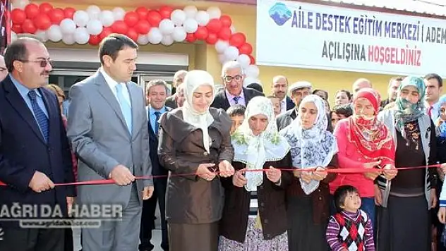 Ağrı'da Aile Destek Eğitim Merkezi Açılışı Yapıldı