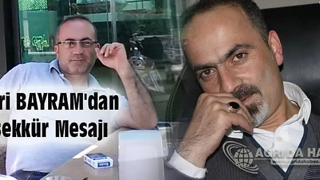 Nuri BAYRAM'dan Teşekkür Mesajı