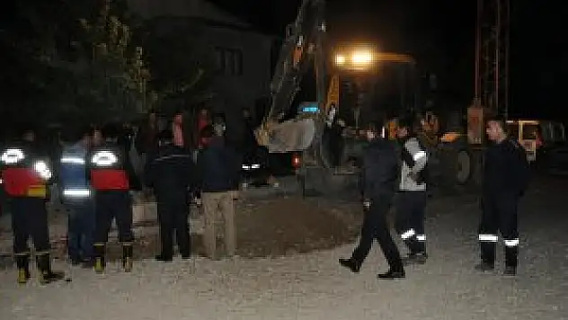 İş makinesi doğalgaz borusunu patlattı ve sonrası