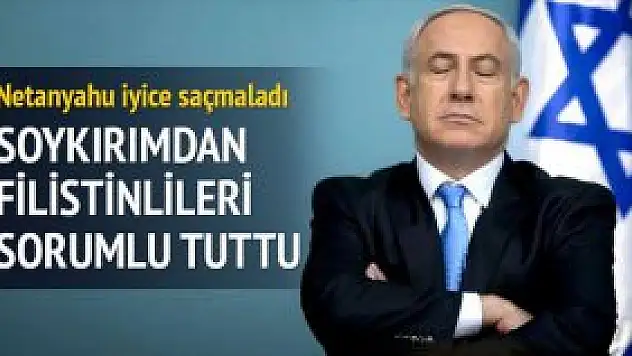 Soykırımından da Filistinlileri sorumlu tuttu