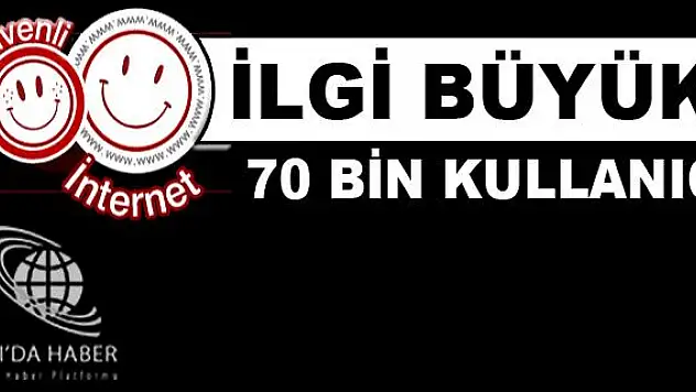 GÜVENLİ İNTERNETE 15 GÜNDE 70 BİN BAŞVURU
