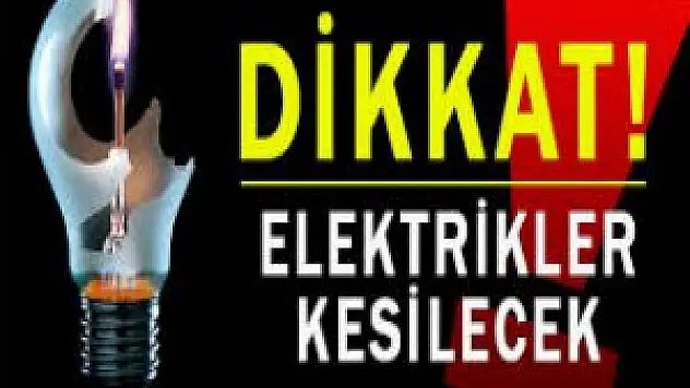 İstanbul Anadolu Yakası Yarın Elektriksiz Kalacak !