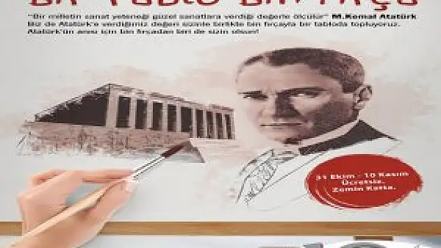 Maltepe Park'ta Atatürk'ün Anısına Dev Tablo