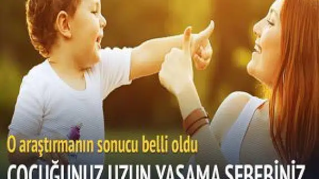 Çocuklu kadınların ömrü uzun olurmuş