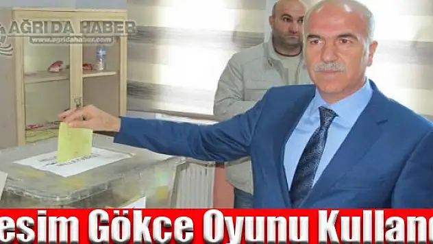 Ağrı Milletvekili Adayı Cesim Gökçe Sandık Başında