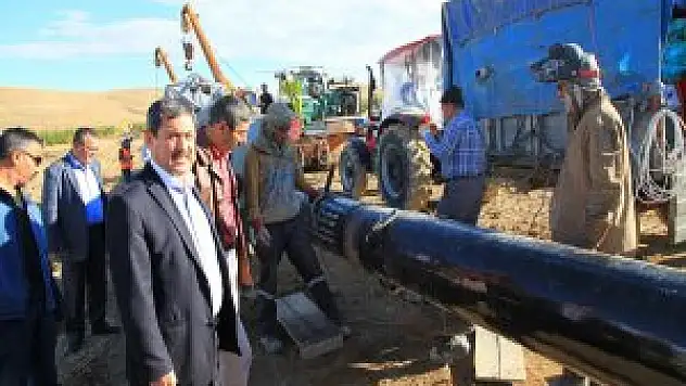 Darende Belediye Başkanı Eser, doğalgaz hattında inceleme