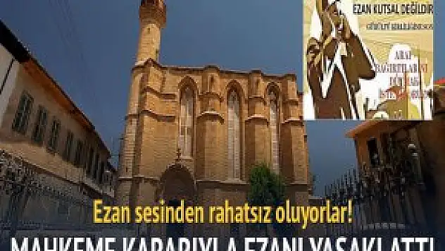 KKTC'de sabah ezanının okunması yasakladı