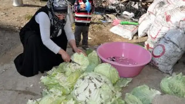 Muş'ta kadınlar kış hazırlığına başladılar