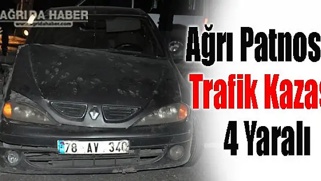 Ağrı'da Otmobil Refuja Çarparak Takla Attı: 4 Yaralı