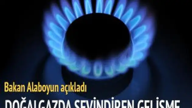 Bakan Alaboyun doğalgaz müjdesini verdi