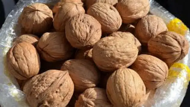 Bitlis'in Adilcevaz ilçesinde Cevizi taneyle satıyorlar