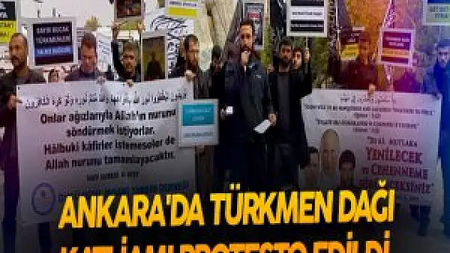 Öncü Nesil Derneği Türkmen Dağındaki Katliamı Protesto Etti