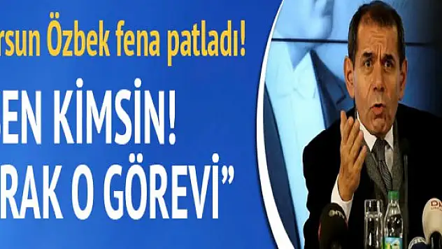 Dursun Özbek'ten Sert Açıklama: Sen bu işi bırak Harun