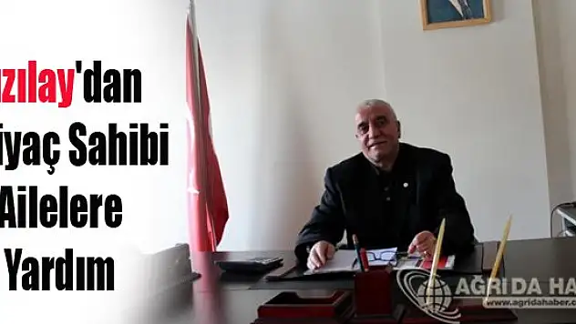 Türk Kızılayı Ağrı Şubesi İhtiyaç Sahibi Ailelere Yardım