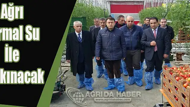 Valisi Musa Işın Ağrı Termik Su İle Geçinecek