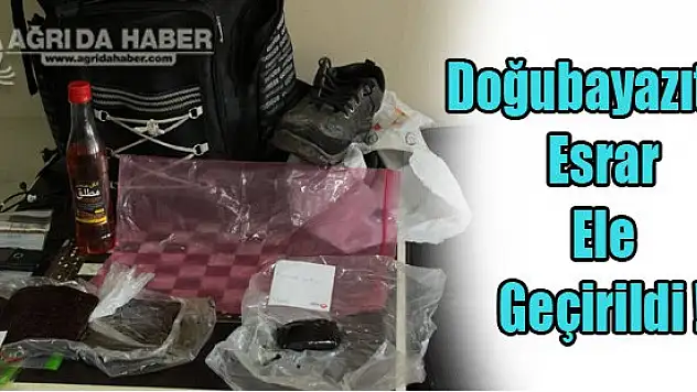 Ağrı Doğubayazıt Çevre Yolunda Esrar Ele Geçirildi !
