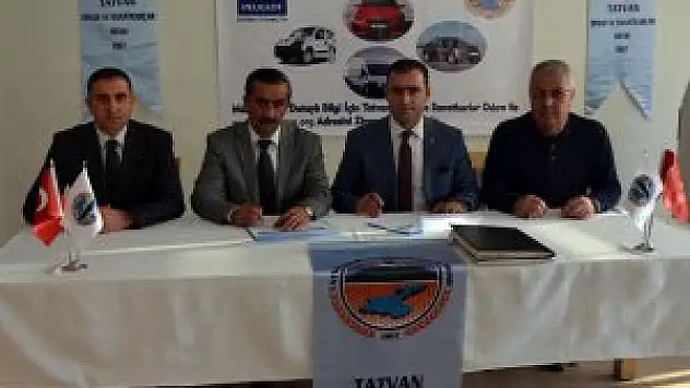 Tatvan'da indirimli araç alımı için sözleşme kesildi