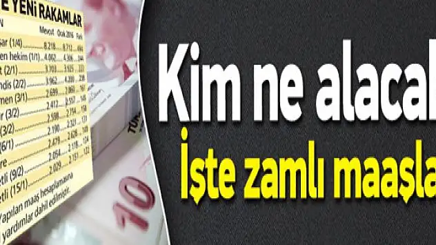 Memura en az 122 lira zam ! Ocak Maaşları Belli Oldu !