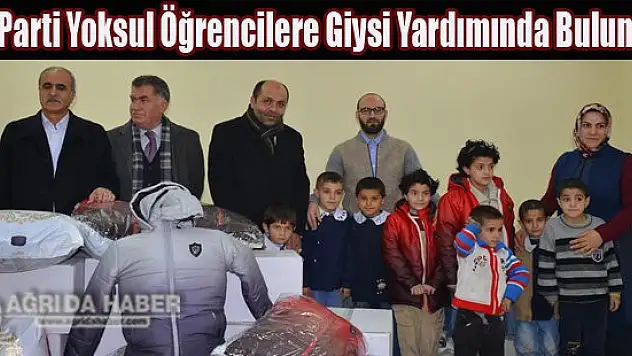 Ak Parti İl Başkanlığı'ndan Yoksul Öğrencilere Giysi Yardımında Bulundu