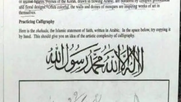 ABD'de 'Kelime-i Şehadet' ödevi okul kapattırdı