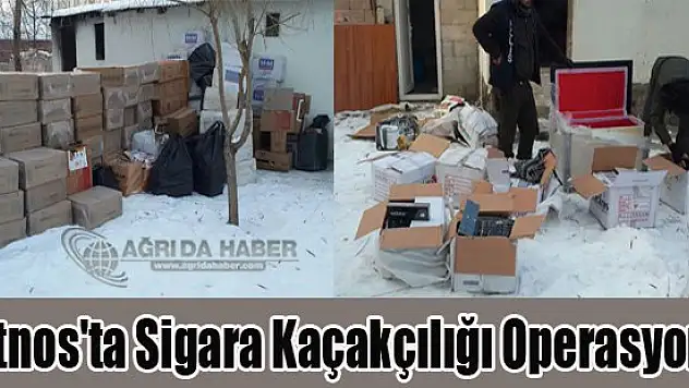 Patnos'ta Sigara Kaçakçılığı Operasyonu