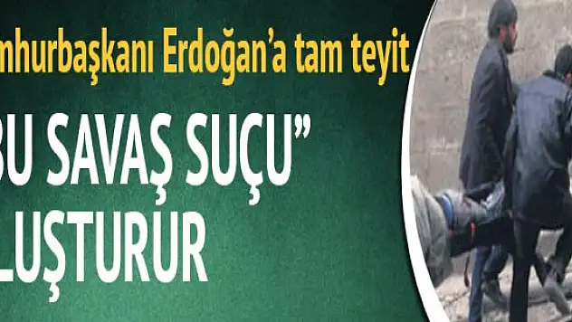Erdoğan : Rusya Suriye'de sivilleri öldürüyor