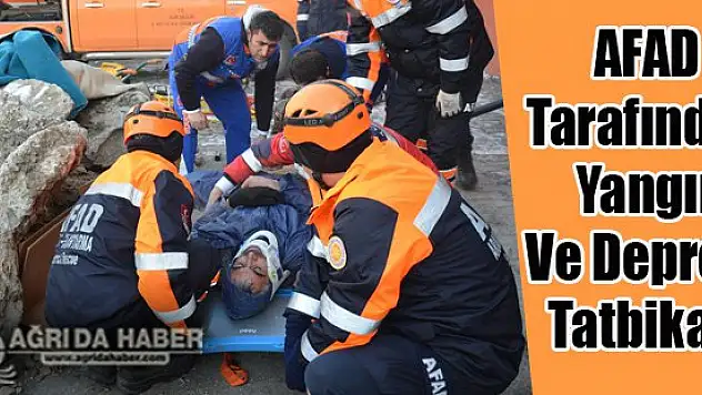 AFAD Tarafından Yangın Ve Deprem Tatbikatı