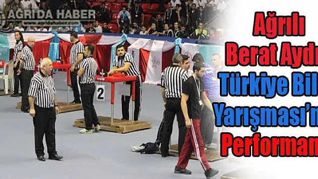 Ağrı AĞÇED Türkiye Bilek Yarışmasındaki Başarılı Performansı