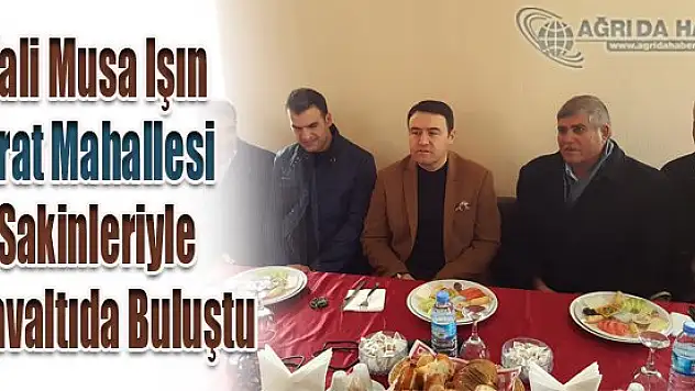 Vali Musa Işın Fırat Mahallesi Sakinleriyle Kahvaltıda Buluştu