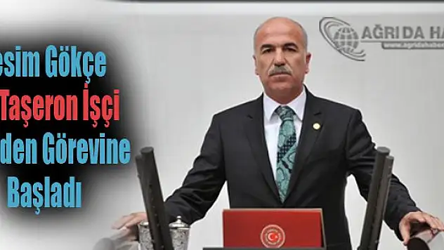 AK Parti Ağrı Milletvekili Cesim Gökçe 48 Taşeron İşçi Yeniden Görevine Başladı
