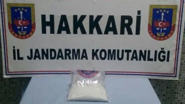 Hakkari'de Uyuşturucu Operasyonu başarılı bir şeklilde sonuçlandı