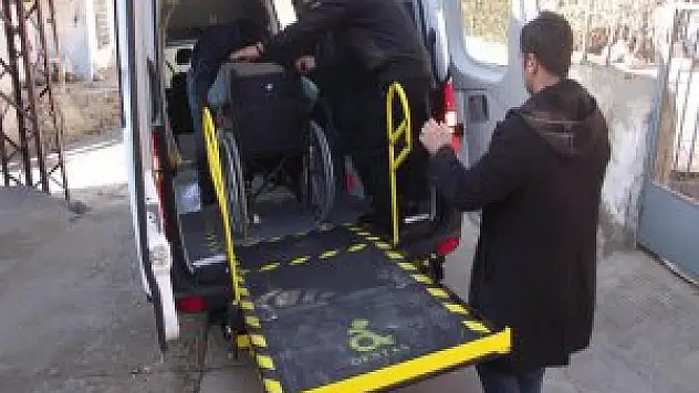 Son dakika Keban Belediyesine Engelli Hasta Taşıma Aracı