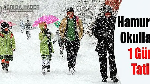 Hamur'da Okullar 1 Gün Tatil