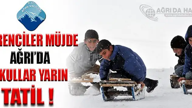 Son dakika Ağrı'da Yoğun Kar Yağışı Nedeniyle Eğitime Bir Gün Ara Verildi !