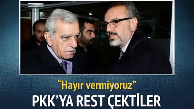 HDP'li Belediye Başkanları Sırrı SAKIK ve Ahmet Türk PKK'ya Resti Çekti