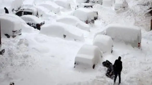 Van'da yoğun kar yağışı