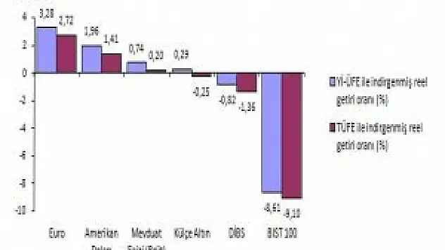 Aylık En Yüksek Reel Getiri Euro'da Gerçekleşti