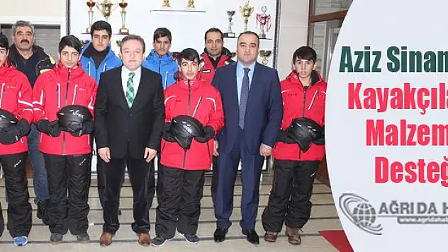 Aziz Sinan Alp Kayakçılara Malzeme Desteği