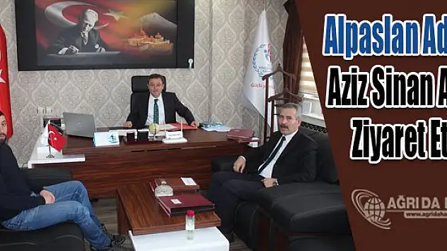 Alpaslan Adsay Spor İl Müdürü Aziz Sinan Alp'i Ziyaret Etti