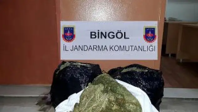 Bingöl'de 30 kilo 400 gram esrar ele geçirildi